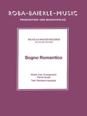 cover image of Sogno Romantico